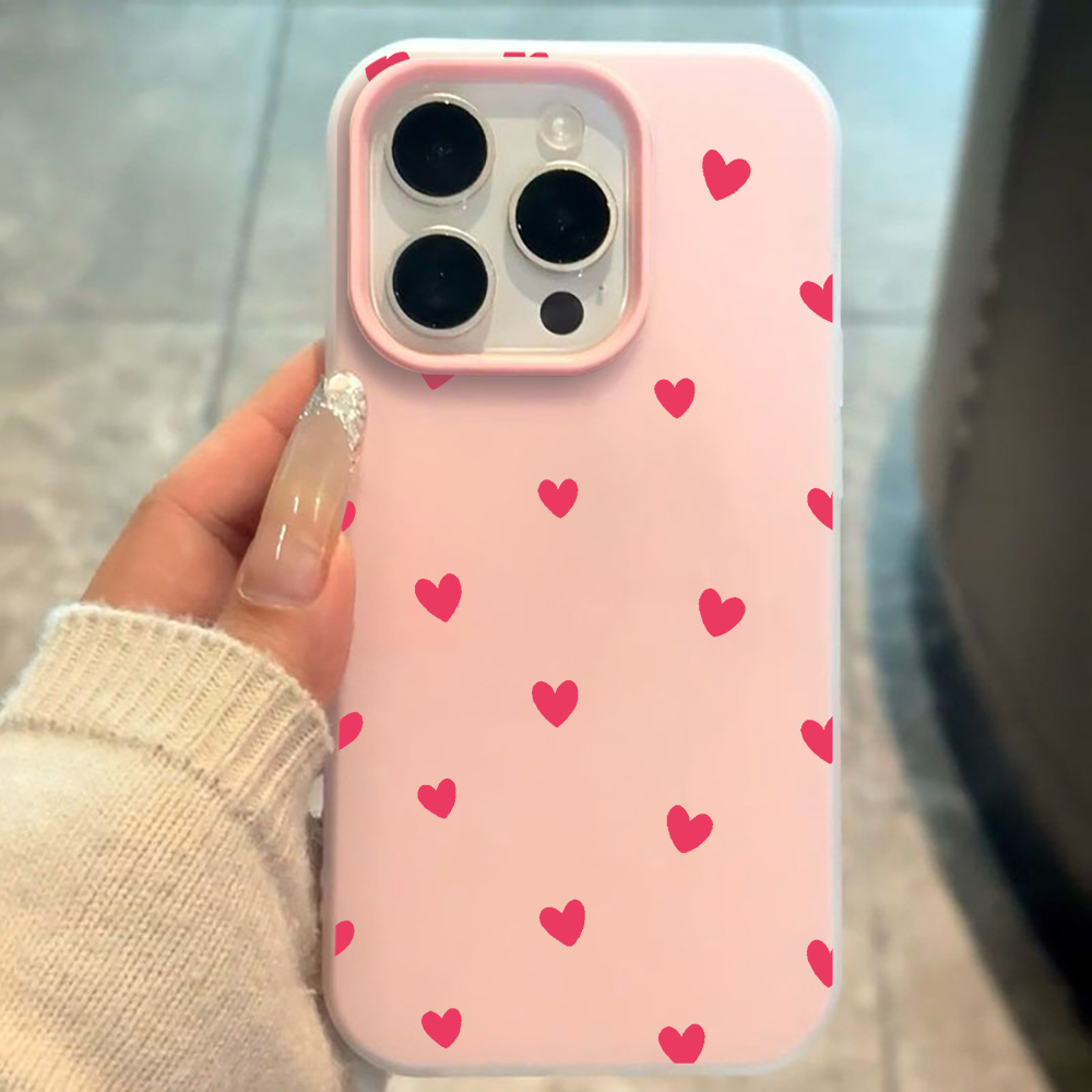 Red Love Heart Pattern Phone C - Xiaomi Redmi Note 13 评论和价格