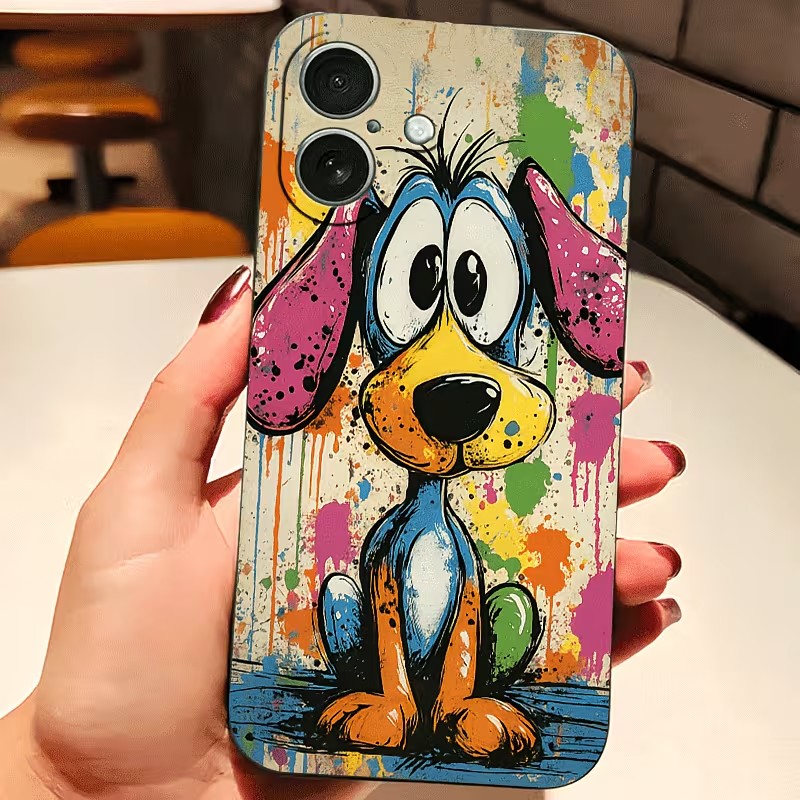 Graffiti Colored Puppy TPU Pho - Apple Iphone 15 Pro Max 评论和价格