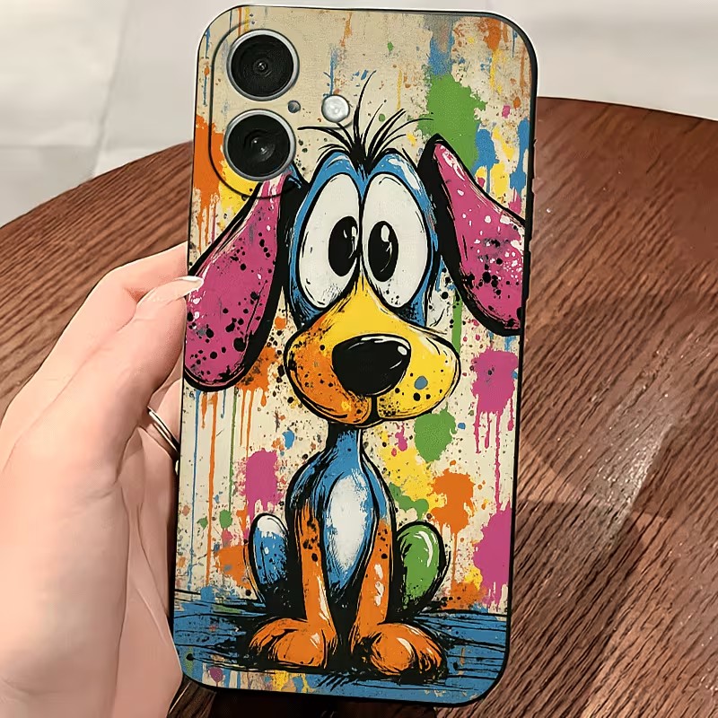 Graffiti Colored Puppy TPU Pho - Apple Iphone 15 Pro Max 评论和价格