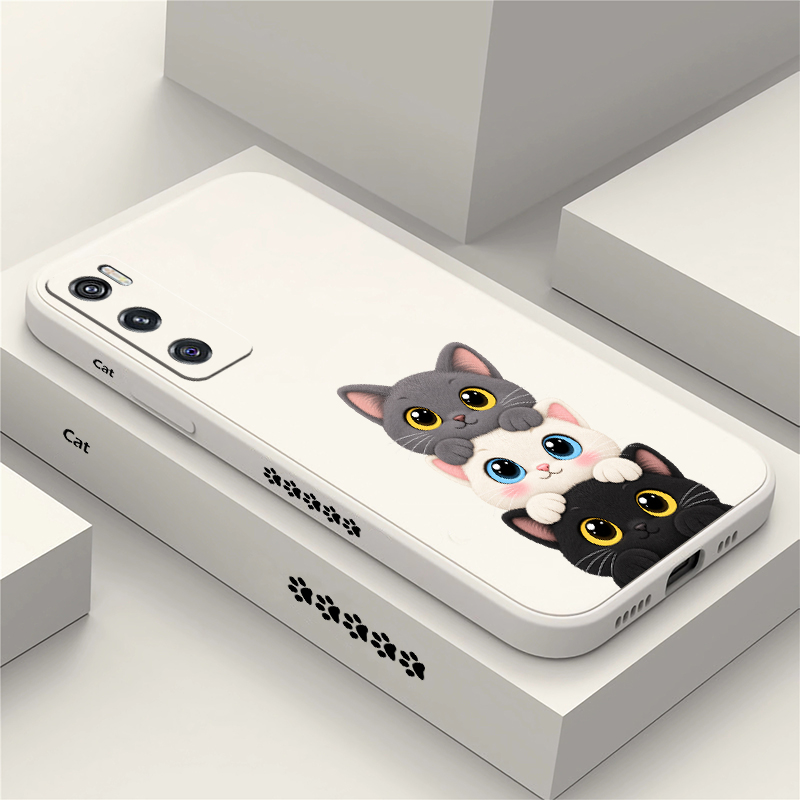 Cute Coloful Cats Phone Case F - Vivo V40 评论和价格