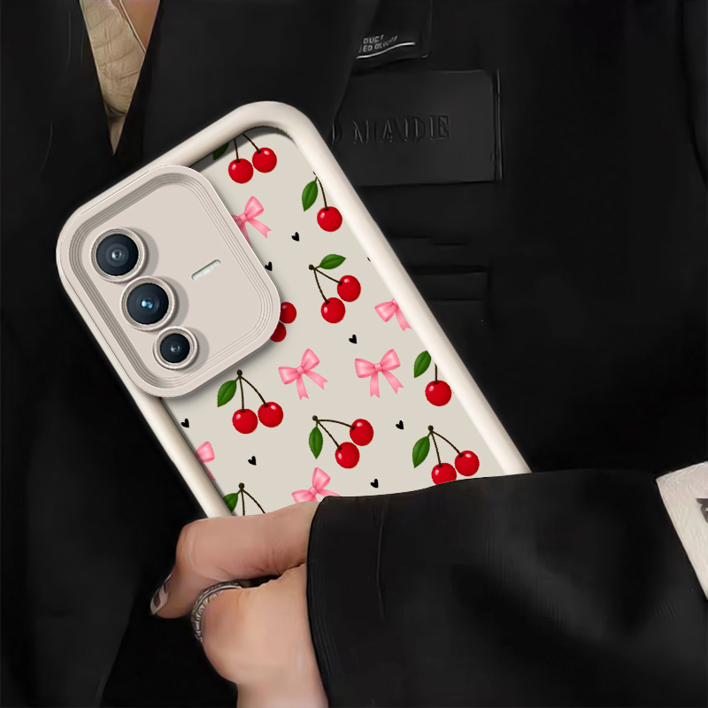 Bow Cherry Pattern Phone Case  - Vivo V40 评论和价格