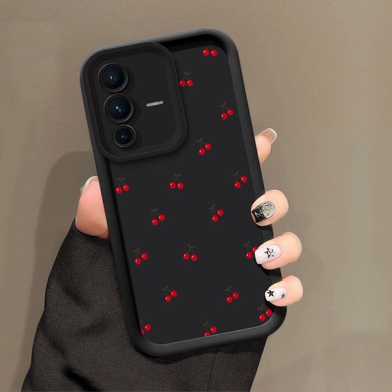Bow Cherry Pattern Phone Case  - Vivo V40 评论和价格
