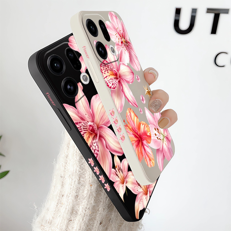 Cute Pink Lily Flowers Phone C - Oppo Reno 12 评论和价格